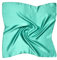 MayTree Seidentuch aus 100% Maulbeer-Seide - Quadratisch einfarbig türkis 53x53 - Luxuriöses Damen Halstuch - Eleganter Bandana-Schal für Damen - Luxus und Komfort für Erwachsene