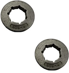 GardenPal 3,6 cm Felgenritzel .325-8 Zähne, kleiner Spline, ersetzt Oregon 11891, Husqvarna, Jonsered, Stihl (2 Stück)