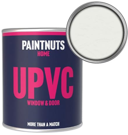 Paintnuts UPVC Window & Door Paint - RAL-9003 - SIGNAL WHITE Satin 1 Litre Tin