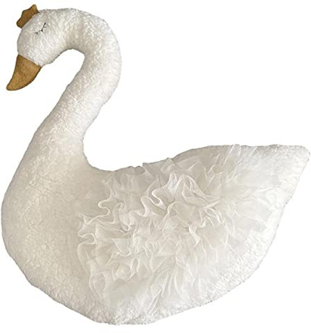 Katutude Gans Kuscheltier, Niedliches Tierische Große weiße Gans Plüschtier, Schwan Puppe Kinder Plüschkissen Posing Kissen Kleinkind Foto Shooting Studio Kleinkind Fotoshooting Zubehör