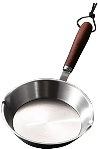 Kichvoe Mini Kochplatte Mini-Ei-Omelettpfanne Bratpfanne Bratpfanne Mini-Pfanne Eierpfannkuchenmacher Kochgeschirr Ölheiztopf Camping-Kochtopf Für Die Küche Zu Hause 16 cm Mini Pfanne