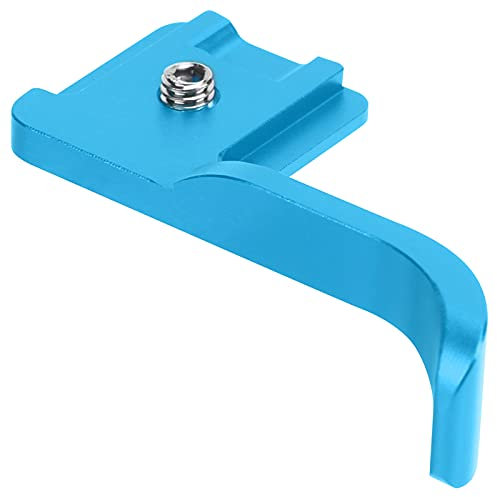 GOWENIC Metal Thumb Up Grip, Camera Hot Shoe Aluminum Alloy Thumb Up Rest Hand Grip for Leica/for Fujifilm X10/X100/E1 for Olmypus E‑P1/PL3/PM2/ for Canon EOS M(blue)