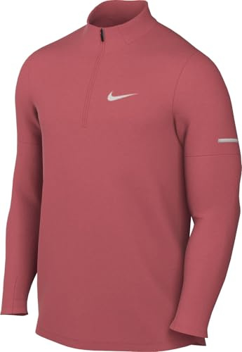 NIKE DD4756-655 M NK DF ELMNT TOP HZ Sweatshirt Men's ADOBE/REFLECTIVE SILV Size M