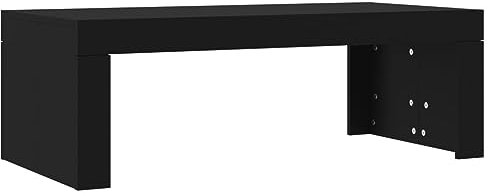 vidaXL Table Basse, Table d'Appoint Rectangulaire, Bout de Canapé, Meuble de Salon Salle de Séjour, Moderne, Noir Bois d'Ingénierie