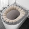 2 x WC-Sitze, WC-Sitzbezug, Kissen, Badezimmer, weich und warm, waschbar, Abdeckpolster