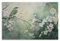 Warm Bird Gedruckt Leinwand Poster Grün Natur Blume Tier Vintage Wanddekoration Geeignet für Wohnzimmer Schlafzimmer
