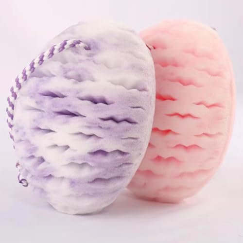 Éponge de douche ronde camouflage LYMCY en Polyéthylène, style synthétique camouflage, 2 unités