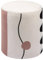 Atmosphera - Nofy sitzsack aus samt weiß und rosa d31cm