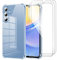 YNMEacc Coque pour Samsung Galaxy A15 4G/5G + 3 Verres Trempé Protection Écran, [Coins Renforcés] Antichoc Souple TPU Silicone Étui Housse Samsung Galaxy A15 4G/5G - Transparente
