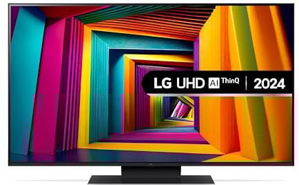 LG 50UT91006LA 50-Inch 4K UHD Smart TV, α5 AI Processor Gen7, Freeview Play and Amazon Alexa, 60Hz, Ashed Blue [Model 2024]
