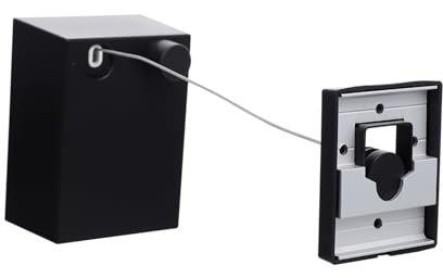 KOMBIUDA 1 Pc tendedero retráctil tendederos portátil Retractable Clothesline tendedero portátil para Viajes secador de Botas portatil acollador Cuerda de Secado tendedero balcón AbS Black