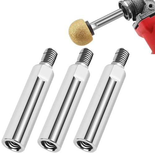 Extensión de amoladora angular, adaptador para amoladora angular, vástago de extensión de varilla M10, varilla de extensión para pulidora, pulidora de coche, 3 unidades