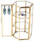Bai42Ylou Vitrine en Verre Vintage Bijoux, Armoire d'affichage à Bijoux en Verre Transparent, Organisateur de boîte à en Or