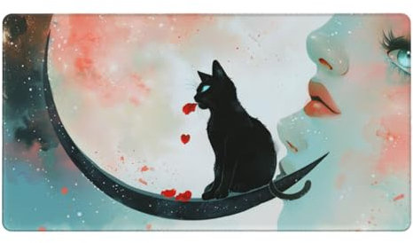 Tapis De Souris Hibou Tapis De Souris Gamer Violet Tapis De Souris XXL 1000X500X3Mm, Tapis De Bureau antidérapant Étanche, sous Main Souris À Bords Cousus, pour Personnel De Bureau Accessoire