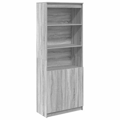 vidaXL Highboard Grau Sonoma 70x35x180 cm Holzwerkstoff, Schrank, Lagerschrank, Schrank hoch, Beistellschrank, hoher Schrank, Schrank mit Tür