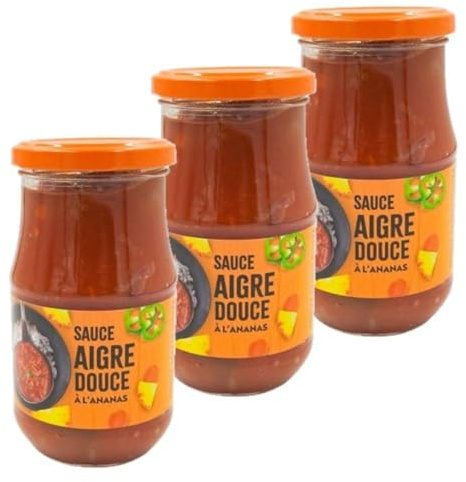 Lot 3x Sauce aigre douce - Bocal 350g