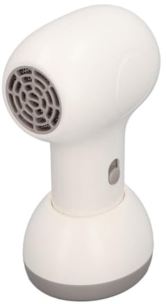 Asciugacapelli per bambini senza fili, Asciugacapelli per bambini a temperatura costante a 2 velocità Strumenti per asciugare i capelli per bambini con base di ricarica per neonati (Blanco lechoso +