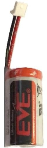 CR123A-MLX, EVE, Batteria Litio 3V 1500mAh Non Ricaricabile con connettore Molex per sistemi di sicurezza Visonic compatibile con CR123A Panasonic