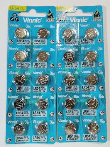 Vinnic 20 Batterien Ag10 LR54 LR1130 SR1130 W 389 G10