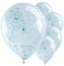 Ginger Ray Blaue Papier-Konfetti-Luftballons für Geburtstagsparty, Dekoration, 5 Stück
