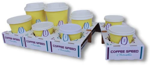 Coffeespeed il porta caffè/trasportino da bar per cappuccini e caffè da asporto take away monouso