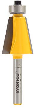 Yonico 13911q 11.25 Degree Bevel Edge Forming Router Bit 1/4-Inch Shank