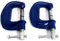 2 (60mm) Heavy Duty G Clamps Grip Holder Clasp Vice Set of 2 CL088