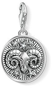 Thomas Sabo Damen Charm-Anhänger Sternzeichen Widder Charm Club 925 Sterling Silber 1640-643-21