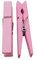 Wuuycoky Wood Craft Lot de 25 pinces à linge avec ressort Rose 7,4 cm