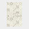 Tapis Vinyle - Carreaux de Ciment - Noir - 100 x 200 cm