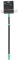 JVL 20-041TQ Rubber Squeegee Sponge Window Cleaner with Extendable Pole, Turquoise,