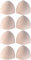 4 paia di inserti reggiseno, da inserire in reggiseni e bikini, colori: carne, bianco o nero pelle M
