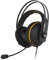 ASUS TUF Gaming H7 Core - Auriculares, Compatible con PC-PS4 -Mac-Xbox One-Nintendo Switch y Smartphones, Diadema de Acero Inoxidable, 2 micrófonos, Amarillo