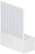 Box Baignoire à soufflets dim. 160 cm x H 150 cm en PVC à un côté avec porte unique à ouverture latérale, couleur blanche, décoration de salle de bain