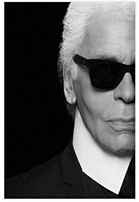 Fashion Guru Karl Lagerfeld 7 Leinwand-Kunst-Poster und Wand-Kunstdruck, modernes Familienschlafzimmerdekor, Poster, 30 x 45 cm, ohne Rahmen