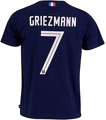 Equipe de France de Football Herren Griezmann T-Shirt Supporter Homme Equipe de France Tshirt, Marineblau, M