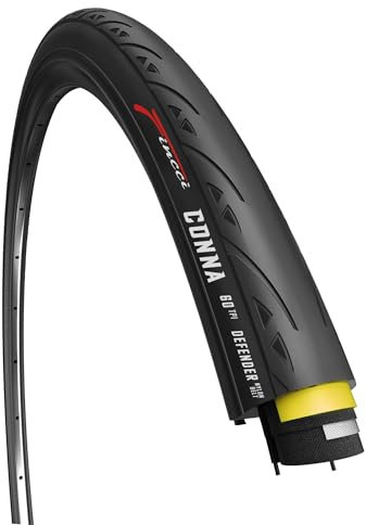 Fincci Racing Bike Tyre 700c x 23c - Foldable Conna Slick Tire 28 inch 23-622 with 1mm Nylon Protection 60 TPI for Race, Gravel, Carrera, Road and Touring Bicycles