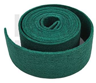 INDASA Web Rolls - Patins abrasifs - 10 m - 3 grains différents - pour bois, acier inoxydable, plastique, meubles, balustrades (vert (P180 - P300))