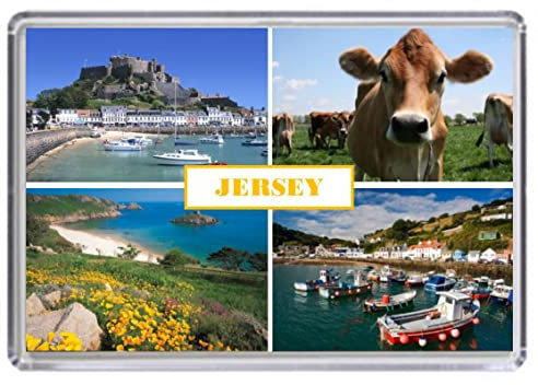 Jersey Souvenir Acrylic Fridge Magnet (Standard: 70x45mm)