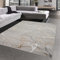 CARPETIA Moderner Schlafzimmer Designerteppich mit glänzenden Ästen abstrakt grau Gold, 160 x 230 cm