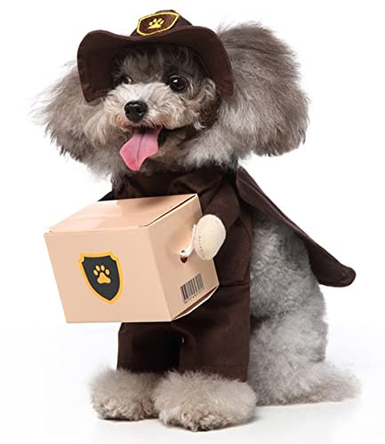 XIAOYU Costume di Halloween per cani e gatti, divertente, per feste di Halloween, Natale, cosplay, per cani di piccola taglia, costume da portiere, XL