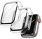JETech Funda con Protector de Pantalla para Apple Watch Series 9 8 7 41 mm, Cover Protectora Completo, Película Cristal Vidrio Templado, 2 Unidades (Transparente)