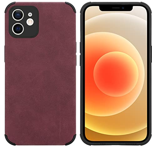 Cadorabo Hülle kompatibel mit Apple iPhone 11 Schutzhülle TPU Silikon Case Kunst Wildleder Design Slim Kratzfest Weiche Gummi mit Rundumschutz Case Hülle für iPhone 11 in Lila