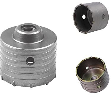 Fresa Carotatrice a Tazza 90mm Carotatrice da Trapano Fresa a Tazza per Muro Forare Calcestruzzo Cemento Mattoni (90mm)