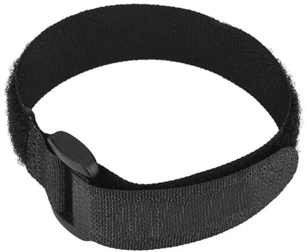 Nylon-Fahrrad-Lenkerband, 5 Stück/Set DUUTI, Langlebig, Sport, Radfahren, Reiten, Lenkerriemen, Anhänger, Verstellbar, Nylon-Fahrrad-Lenkerband Zum Binden von Gegenständen(Schwarz)