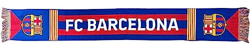 Genérico Schal FC Barcelona, Größe 140 x 20 cm, offizielles Produkt, bunt, Einheitsgröße