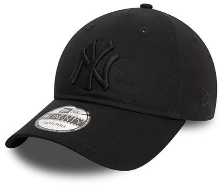 New Era New York Yankees MLB League Essential Tonal Schwarz Verstellbare 9Twenty Cap - One-Size