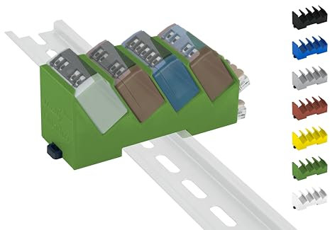Hutschienenhalter/Adapter Quadro für Shelly-MINI DIN Rail bracket (35mm) (Grün)