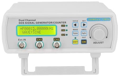 Generador de Señal de Doble Canal, Generador de Señal de Doble Canal de 100 a 240 V Generador de Funciones DDS Generador de Funciones de Forma de Onda Arbitraria, Osciloscopios