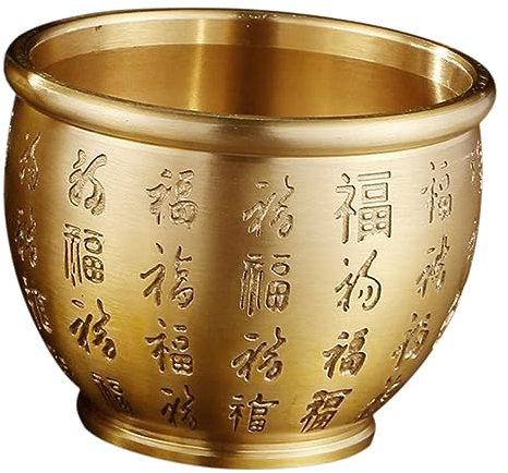 Amosfun Corne D'abondance Momofuku Bols à Offrandes Bol De Succès Grilles De Drainage De Jardin Bol De Trésor D' Décoration Bassin Au Trésor Bon Bol Chanceux Ancien Cornée Laiton